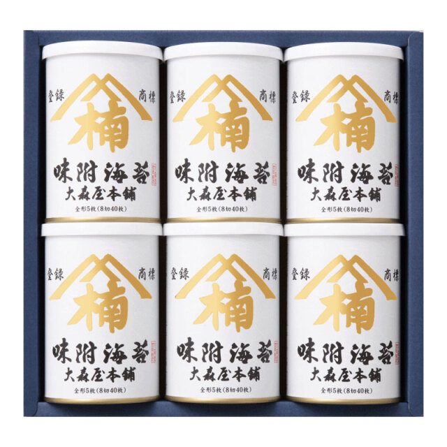 大森屋本舗味付のり6本化粧箱入り 海苔の大森屋 公式ショップ
