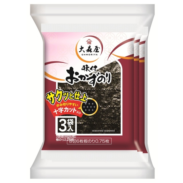 大森屋】おかずのり3袋 奉仕品 賞味期限2026年4月30日 海苔の大森屋