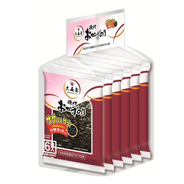 大森屋】おかずのり6袋 奉仕品 賞味期限2026年3月31日 海苔の大森屋