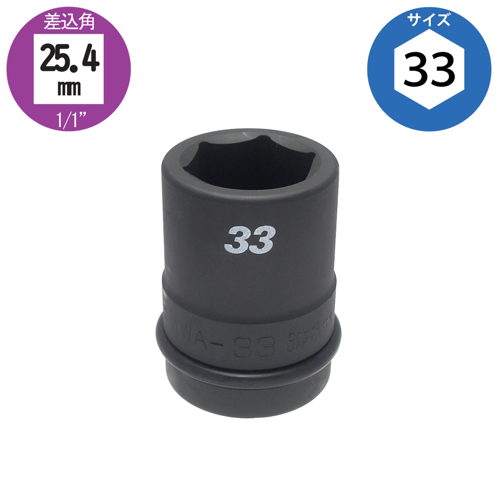 新ISOホイルナット対応 六角33mmサイズ 25.4角 セミロングソケット 大型インパクト対応 FPC