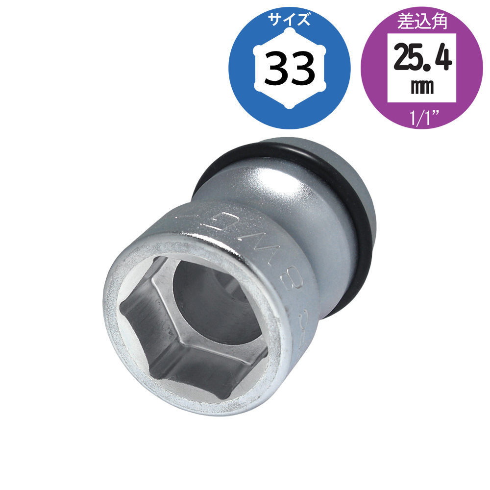 8WG-33A アルミ用 薄型・浅口ソケット 25.4mm角 フラッシュツール