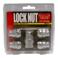 袋ツバ付き ロックナット 21H/19H兼用M12×P1.25 全長30mm チップトップ LN-S2