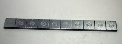 マルエム　10ｇ貼付　2ｋｇ入　黒テープ（超薄型）