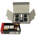 ショートブラック ロックナット 21H/19H兼用 M12×P1.25 全長23mm チップトップ 箱入り LN-B8