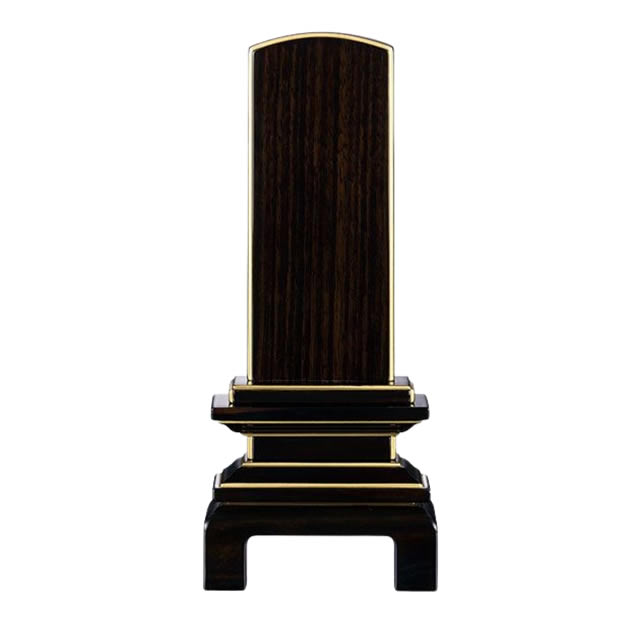 IH-0619　モダン位牌　黒檀　京の梅　3,5寸～5,5寸