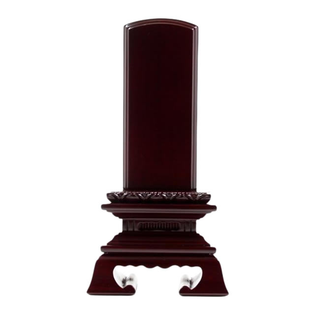 IH-0402　唐木位牌　紫檀　蓮付春日　3,0寸～6,0寸