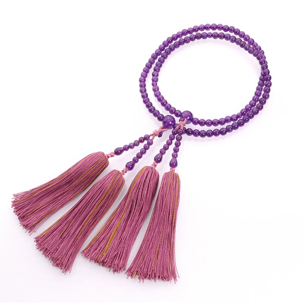 JZ-0404　宗派別女性 真言宗　紫水晶　共仕立　8寸