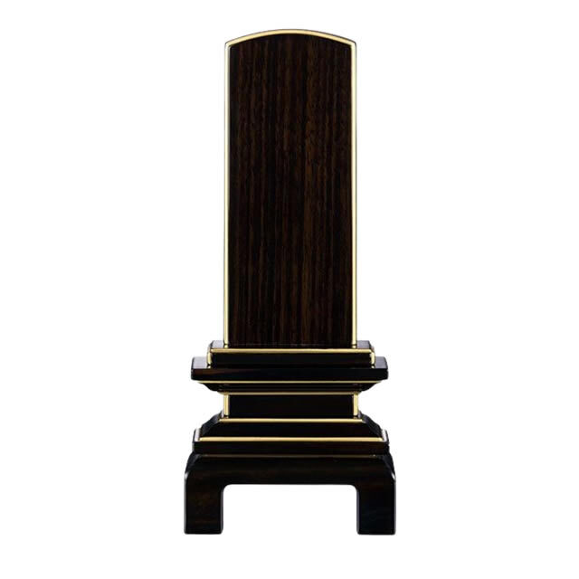 IH-0619　モダン位牌　黒檀　京の梅　3,5寸～5,5寸