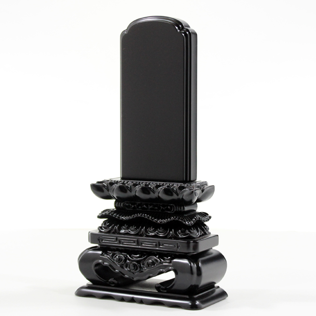 IH-0307 唐木位牌 黒檀 上等猫丸 3,5寸～6,0寸 お仏壇お仏具の専門店