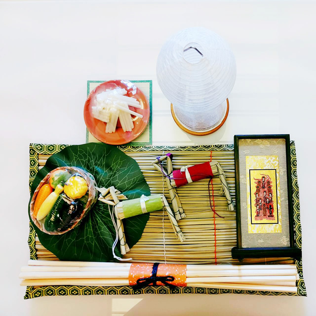 OB-0101　【初盆・新盆】お盆飾り5点セット Sサイズ