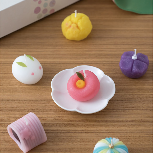 OB-0202　【お盆飾り】和菓子づくしセット　陶製皿付