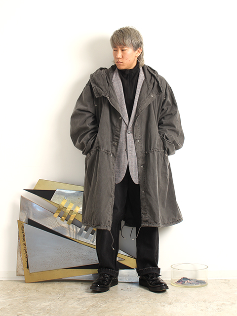 US ARMY  PARKA スノーパーカー 黒染　ミディアム USED】US ARMY M1950 SNOW PARKA BLACK OVER DYE COTTON NYLON