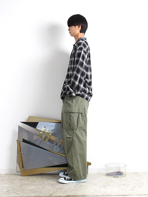 アメリカ軍ジャングルファティーグトラウザーズ4thレギュラーラージUSED