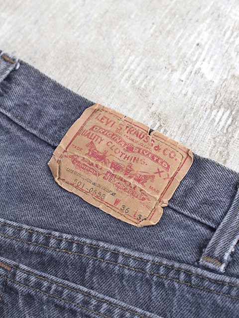 80s Levi's 501 BLACK DENIM PANTS USA 80年代 リーバイス 501 ブラックデニム アメリカ製