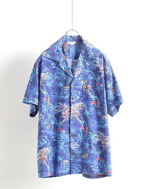 USED】50s VINTAGE ALOHA SHIRT HAWAIIAN PATTERN - 毎日を