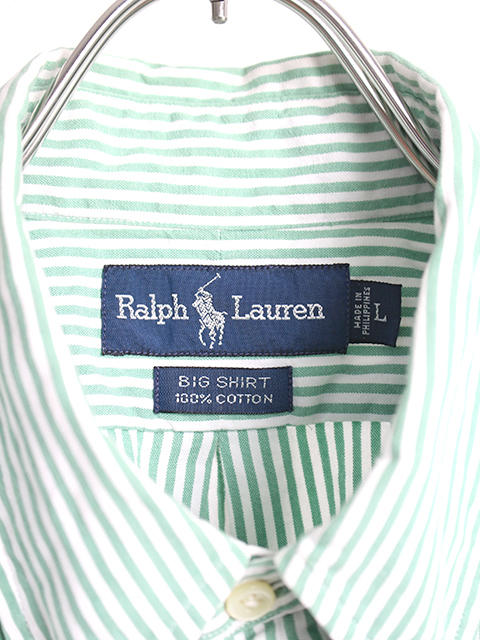 USED】RALPH LAUREN BUTTON DOWN SHIRT 