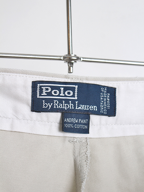 USED】90s POLO RALPH LAUREN 2TUCK CHINO PANTS W36/L30 - 毎日