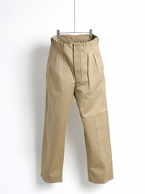 VINTAGE】50～60s FRENCH ARMY M-52 2TUCK CHINO TROUSERS