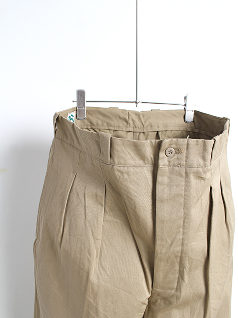 VINTAGE】50～60s FRENCH ARMY M-52 2TUCK CHINO TROUSERS