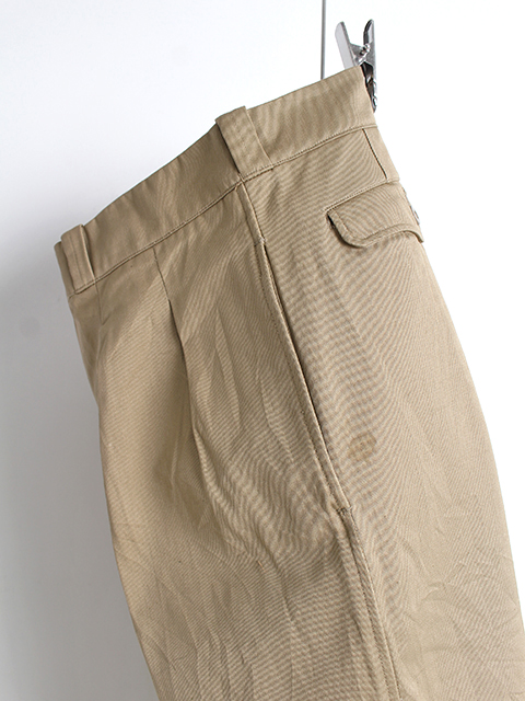 VINTAGE】50～60s FRENCH ARMY M-52 2TUCK CHINO TROUSERS