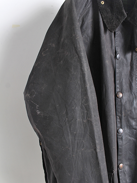 Barbour Beaufort c38 黒 縦3ワラント イングランド製 L VINTAGE】00s 3WARRANT REPROOF Barbour『BEAUFORT』BLACK 