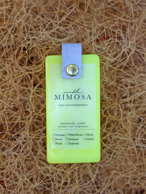 candle MIMOSA Color Aroma Wax キャンドルミモザ カラーアロマワックス キャンドルキーホルダー