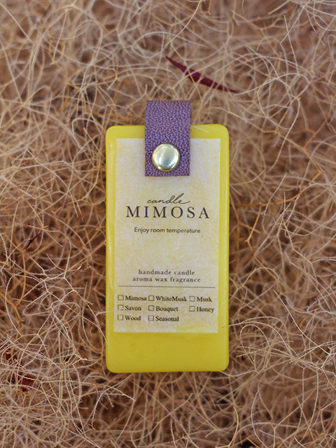 candle MIMOSA Color Aroma Wax キャンドルミモザ カラーアロマワックス キャンドルキーホルダー