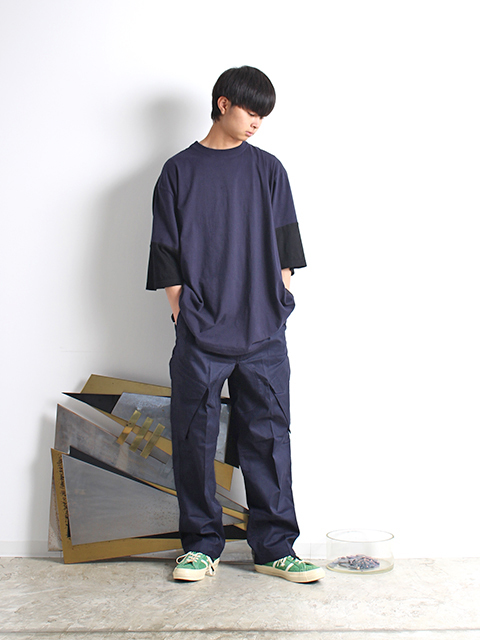 yoused 5 SLEEVE DOCKING TEE ユーズド5スリーブドッキングTシャツ