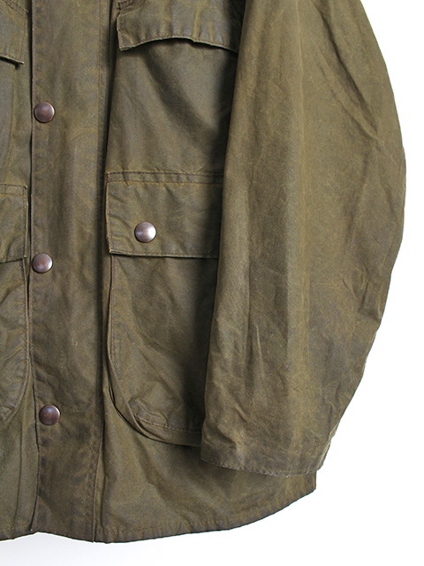 Barbour Bedale Sage バブアー ビデイル セージ40 VINTAGE】83s 2warrant Barbour 4pocket BEDALE Sage C36 - 毎日