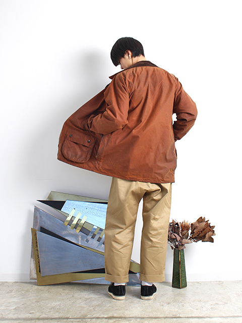 VINTAGE】00s Vertical 3warrant Barbour BEAUFORT Brick C40 - 毎日を