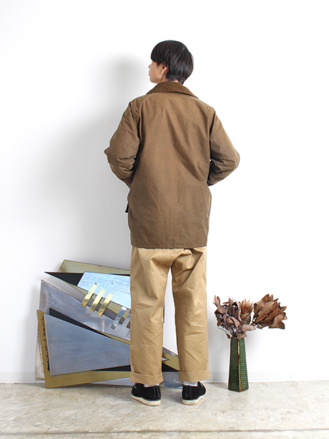 Barbour×TRIUMPH オリーブグリーンジャケット COLIMBO SOUTHERNMOST BUSH JACKET 