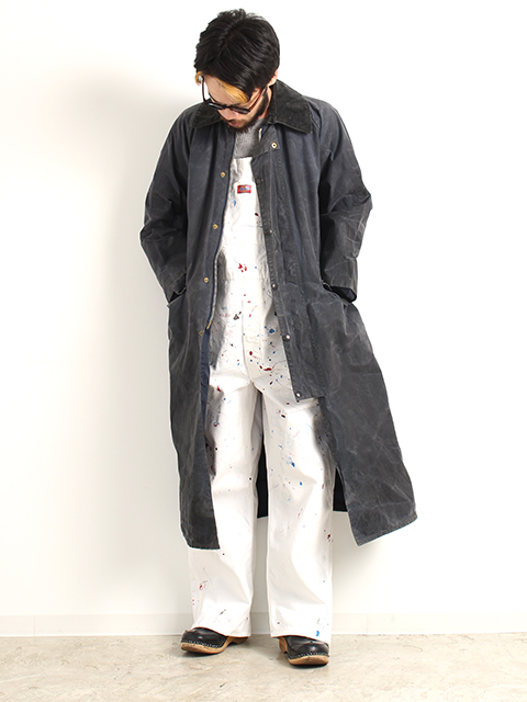 Barbour(バブアー) / 80s/2ワラント/BURGHLEY/裾破れ有/コート/42/GRY 