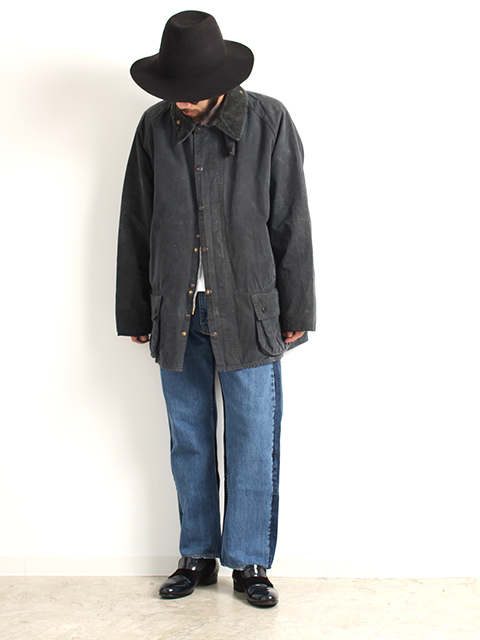 VINTAGE BARBOUR BEDALE-NAVY 44-OIKOS 毎日を楽しく豊かにする 