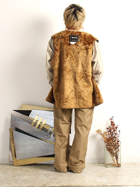 Barbour ボアライナーベスト UK12 USED】BARBOUR BOA LINNER VEST-OIKOS 毎日を楽しく豊かにする