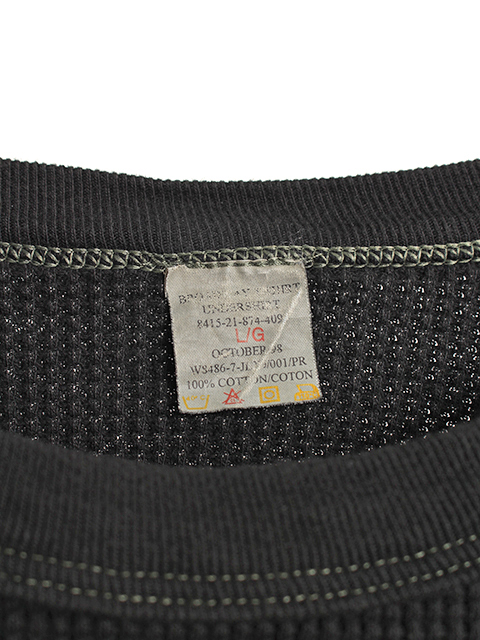 カナダ軍サーマルロンTブラック染め