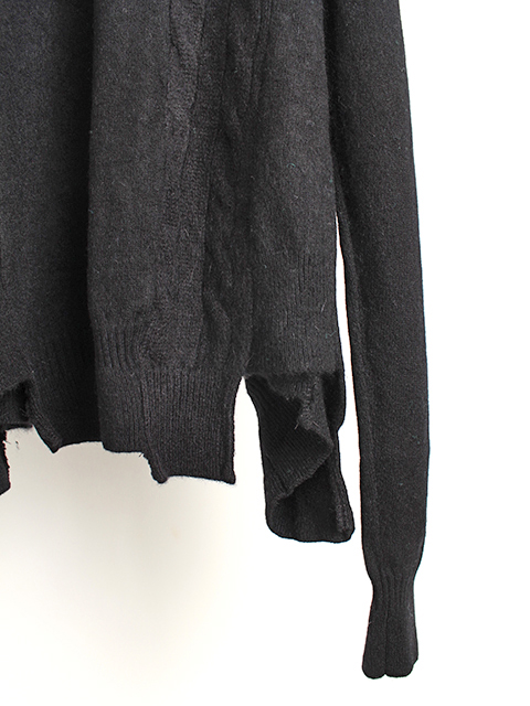 ブラックカシミアワイドセーターYOUSED