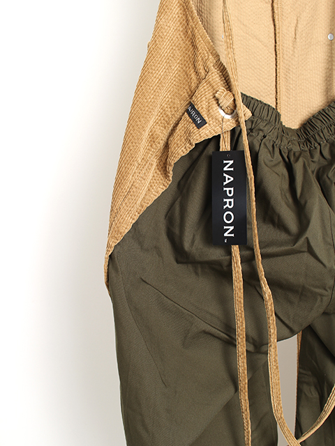 コーデュロイサロペットエプロンNAPRON 20AW