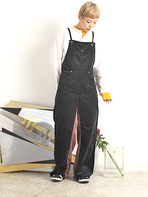 コーデュロイサロペットエプロンNAPRON