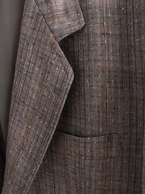 USED】DAMAGED JAPANESE GRAY CHECK SET UP 'HAI VASERON' -毎日