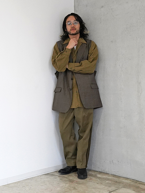 USEDフランス軍リメイクセレモニーラップパンツ