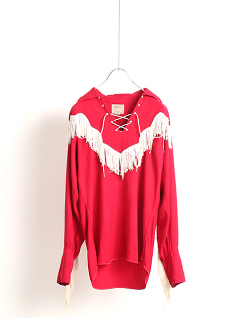 USED】60s H BAR C FRINGE WESTERN SHIRT - 毎日を楽しく豊かにする 