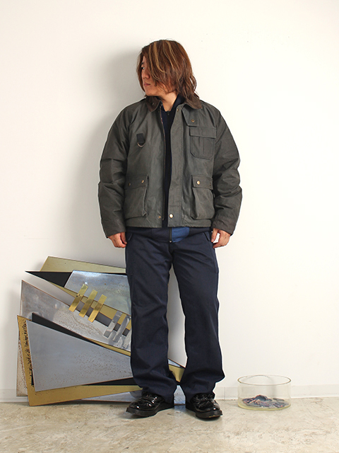 日本カーゴパンツネイビーデッドストックワンウォッシュ