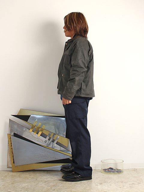 日本カーゴパンツネイビーデッドストックワンウォッシュ