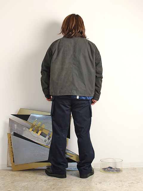 日本カーゴパンツネイビーデッドストックワンウォッシュ