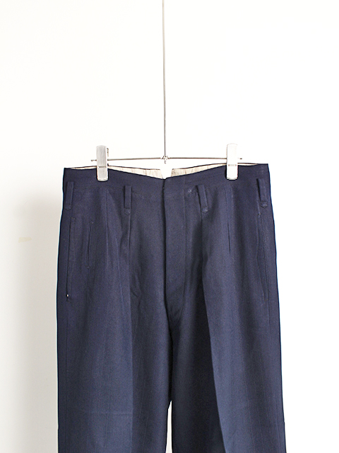 希少vintageヴィンテージ古着70sフレアスラックストラウザーLネイビー紺色 レディース 古着 70s Levi's for Gals 濃紺 ライト デニム