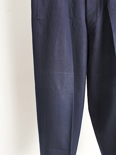 USED】70s JAPAN VINTAGE NAVY GABARDINE TROUSERS-OIKOS 毎日を