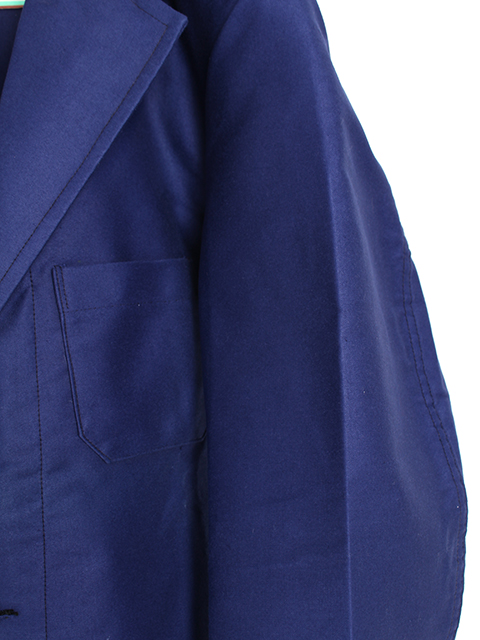 ル･モンサンマルタンブルーモールスキンテーラードジャケット