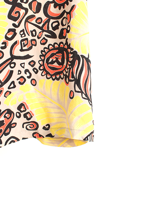 メイドインハワイコットンアロハシャツイエローUSED