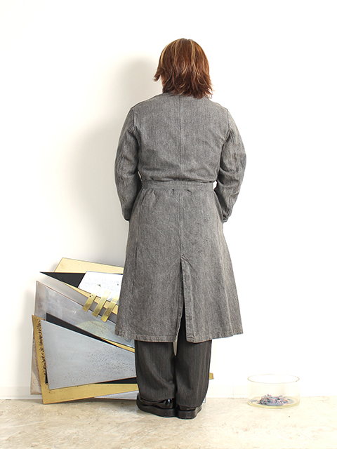 50'sシャンブレーブラックコートManuthDeposee