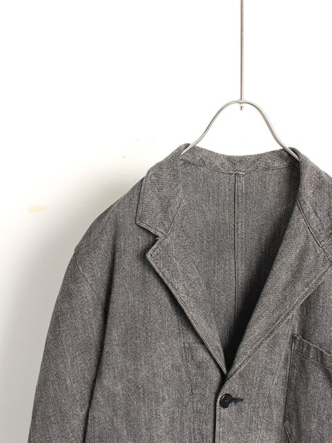 50'sシャンブレーブラックコートManuthDeposee